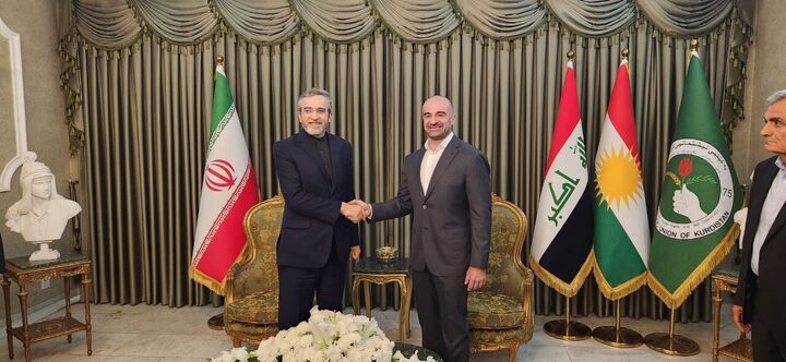 باقری با رئیس حزب اتحادیه میهنی اقلیم کردستان دیدار کرد باقری با رئیس حزب اتحادیه میهنی اقلیم کردستان دیدار کرد