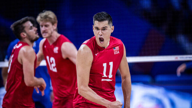 والیبال آمریکا با تمام مهرهها مقابل ایران والیبال آمریکا با تمام مهرهها مقابل ایران