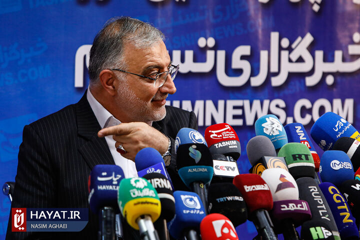 نشست خبری علیرضا زاکانی در خبرگزاری تسنیم