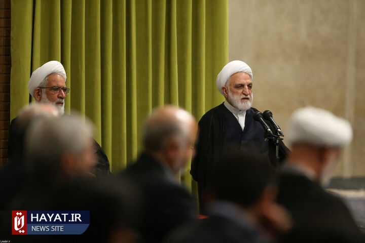 دیدار رئیس و مسئولان قوه قضاییه با رهبر انقلاب