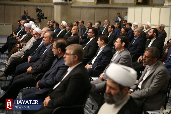 دیدار رئیس و مسئولان قوه قضاییه با رهبر انقلاب