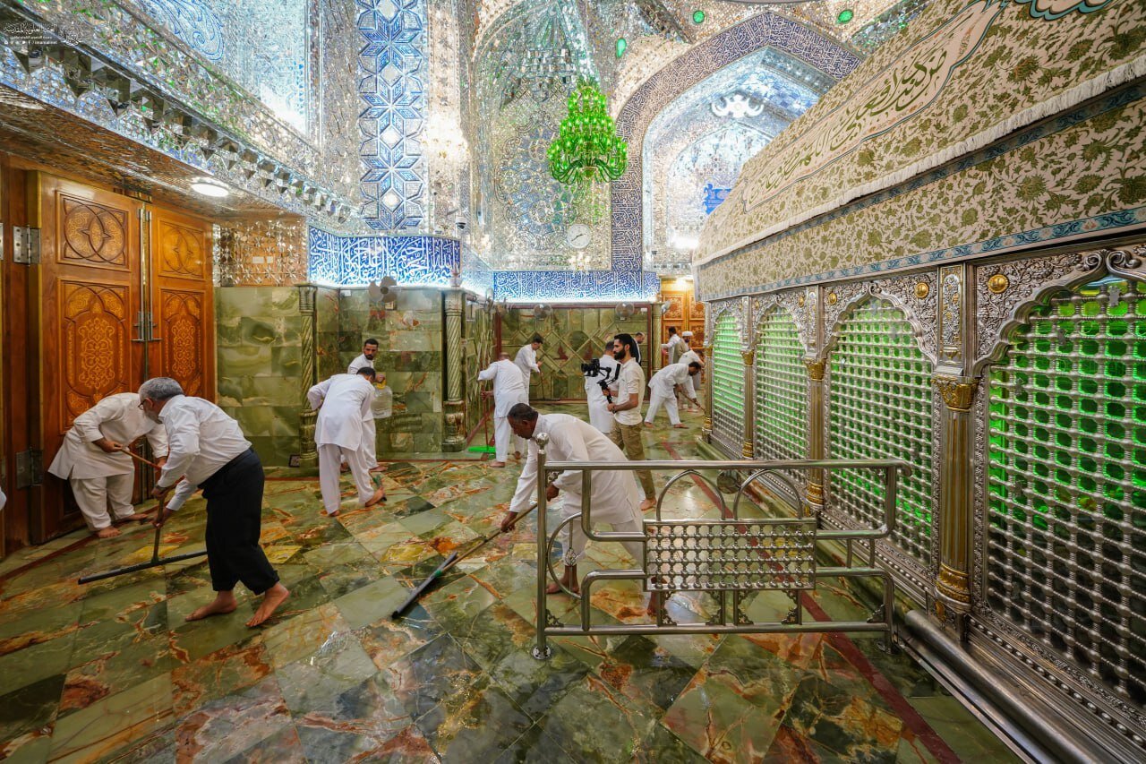 حرم حضرت امیرالمؤمنین (ع) آذینبندی شد