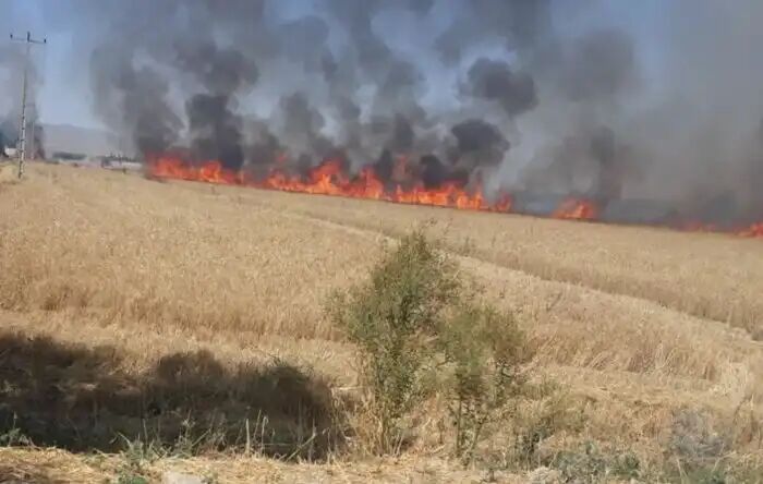 حریق گسترده انبار لوازم یدکی در خیابان چمن مشهد حریق گسترده انبار لوازم یدکی در خیابان چمن مشهد