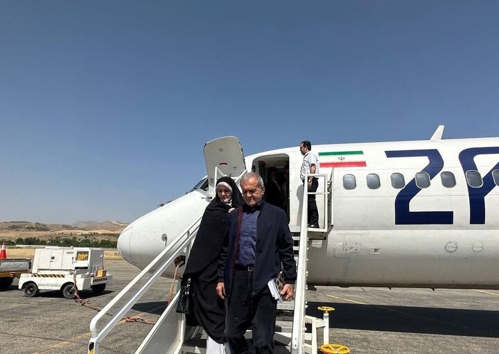 مسعود پزشکیان وارد مشهد مقدس شد مسعود پزشکیان وارد مشهد مقدس شد