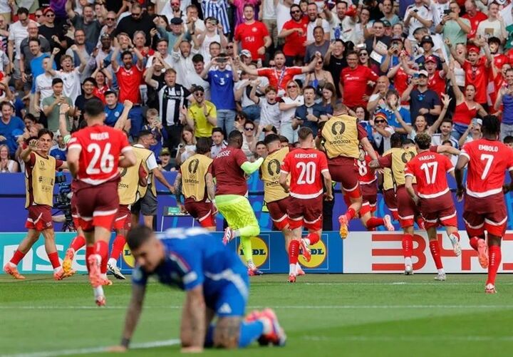 حذف مدافع عنوان قهرمانی به دست سوییس حذف مدافع عنوان قهرمانی به دست سوییس