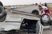 واژگونی خودروی سواری در جاجرم ۴ مصدوم و یک فوتی برجا گذاشت