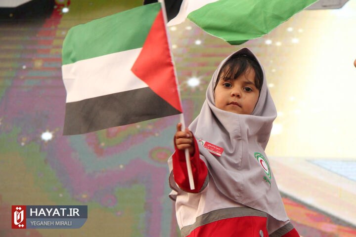 مراسم استقبال و تکریم خانواده‌های شهیدان کربلای غزه
