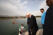 حضور وزیر ورزش و جوانان در اردوی تمرینی قایقرانان اعزامی به پارالمپیک