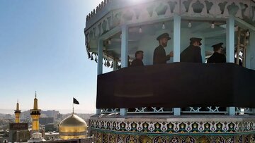 عکس/ حرم امام رضا(ع) سیاهپوش شد