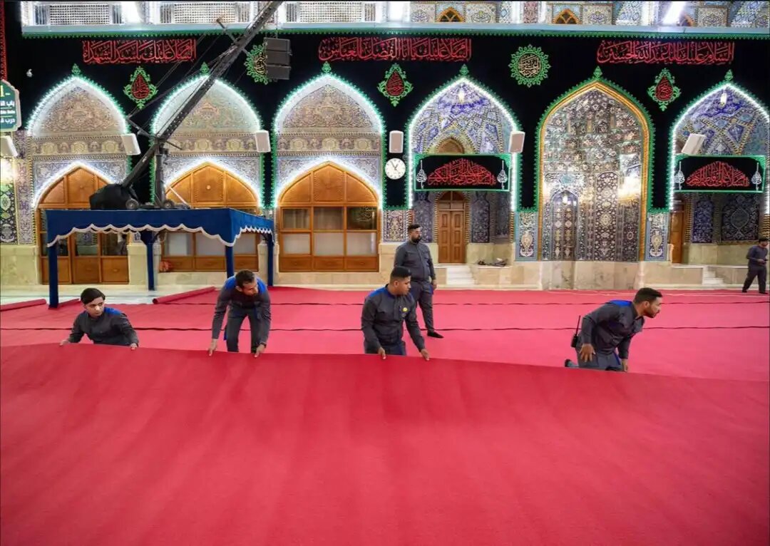 حرم امام حسین (ع) آماده برپایی عزاداری دهه اول محرم شد + عکس