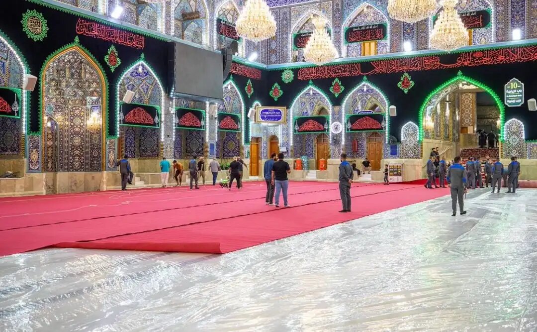 حرم امام حسین (ع) آماده برپایی عزاداری دهه اول محرم شد + عکس