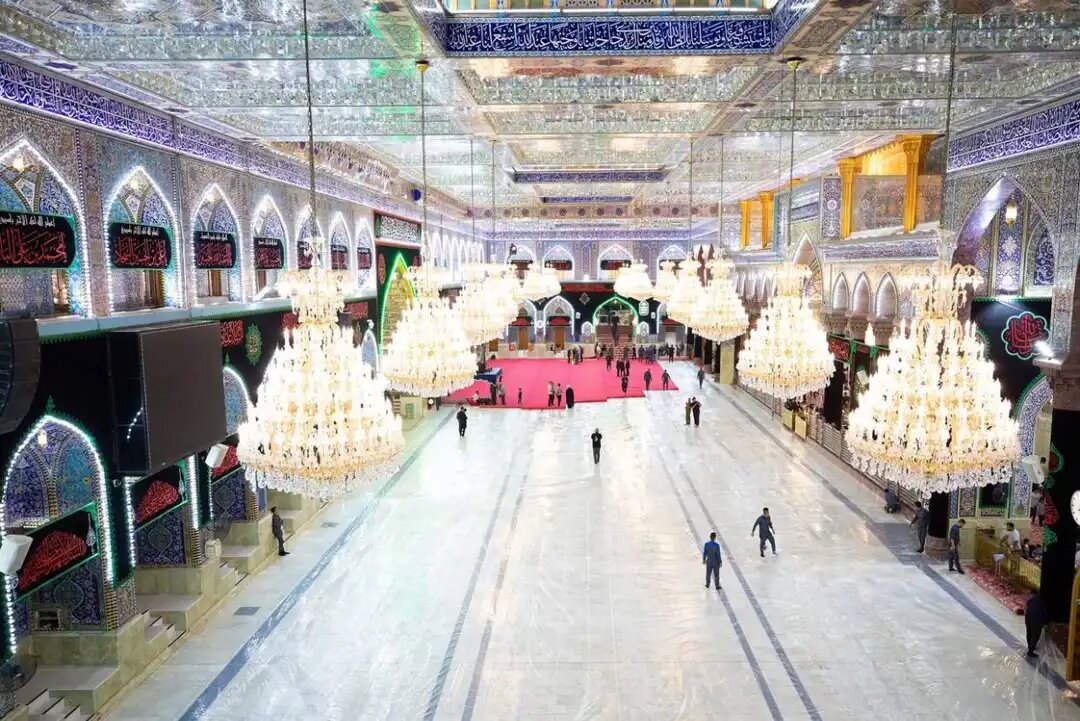 حرم امام حسین (ع) آماده برپایی عزاداری دهه اول محرم شد + عکس