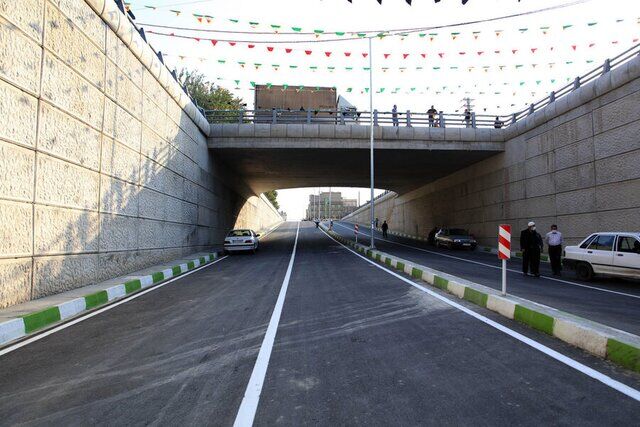 دوربرگردان غیرهمسطح شرق به شرق شهید همدانی به بهرهبرداری رسید دوربرگردان غیرهمسطح شرق به شرق شهید همدانی به بهرهبرداری رسید