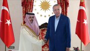 اردوغان با وزیر خارجه عربستان دیدار کرد