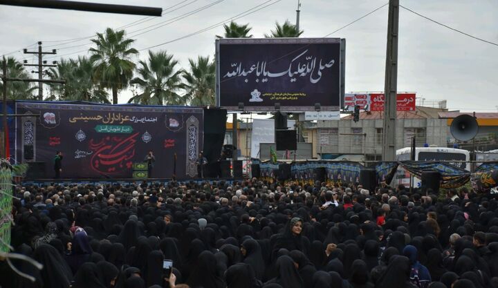 برپایی اجتماع حسینی در آمل برپایی اجتماع حسینی در آمل