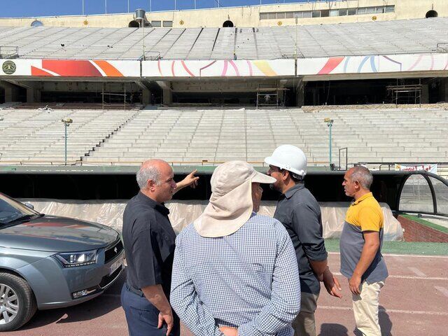 بازدید رئیس فدراسیون فوتبال از ورزشگاه آزادی بازدید رئیس فدراسیون فوتبال از ورزشگاه آزادی