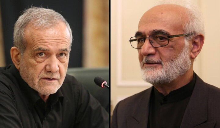 معاون نظارت و حسابرسی دفتر مقام معظم رهبری با پزشکیان دیدار کرد معاون نظارت و حسابرسی دفتر مقام معظم رهبری با پزشکیان دیدار کرد