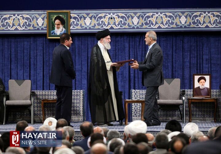 رهبر انقلاب اسلامی حکم ریاست جمهوری مسعود  پزشکیان را تنفیذ کردند + متن حکم رهبر انقلاب اسلامی حکم ریاست جمهوری مسعود  پزشکیان را تنفیذ کردند + متن حکم