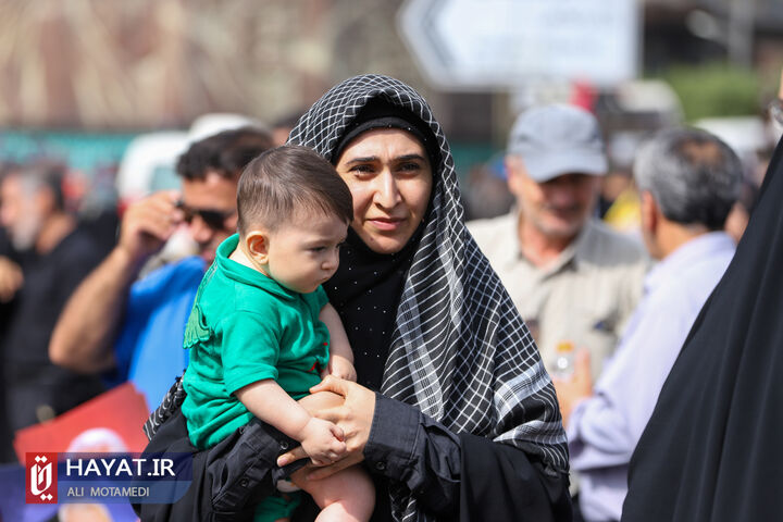 گزارش حیات از مراسم تشییع پیکر شهید اسماعیل هنیه در تهران