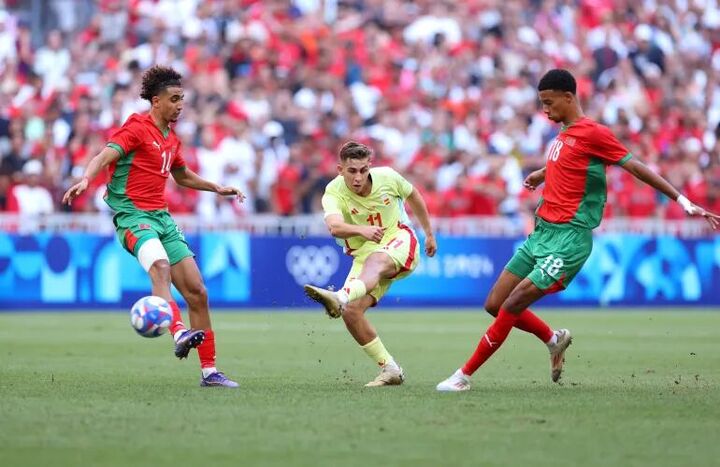 اسپانیا فینالیست فوتبال المپیک شد/ پایان شگفتیسازی مراکش اسپانیا فینالیست فوتبال المپیک شد/ پایان شگفتیسازی مراکش