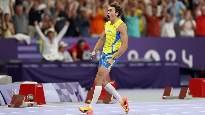 شکستن رکورد المپیک و جهان در پرش با نیزه توسط پرنده سوئدی شکستن رکورد المپیک و جهان در پرش با نیزه توسط پرنده سوئدی