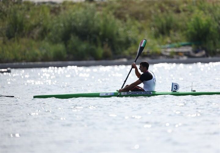 آقامیرزایی در کایاک هزارمتر در گروهش ششم شد آقامیرزایی در کایاک هزارمتر در گروهش ششم شد