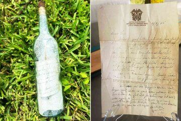 پیامی از جنگ جهانی دوم که امروز رسید! + عکس پیامی از جنگ جهانی دوم که امروز رسید! + عکس