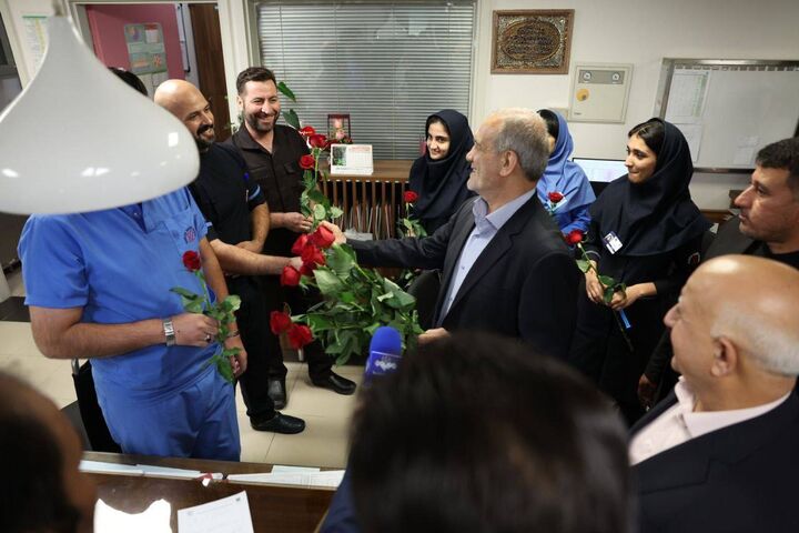 بازدید رئیس جمهور از مرکز قلب تهران بازدید رئیس جمهور از مرکز قلب تهران