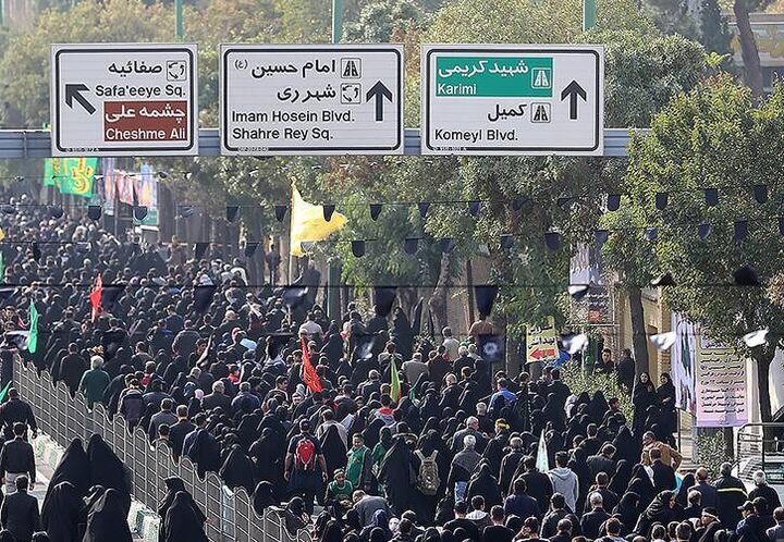 محدودیت های تردد در مسیرهای مراسم جاماندگان اربعین در جنوب تهران محدودیت های تردد در مسیرهای مراسم جاماندگان اربعین در جنوب تهران