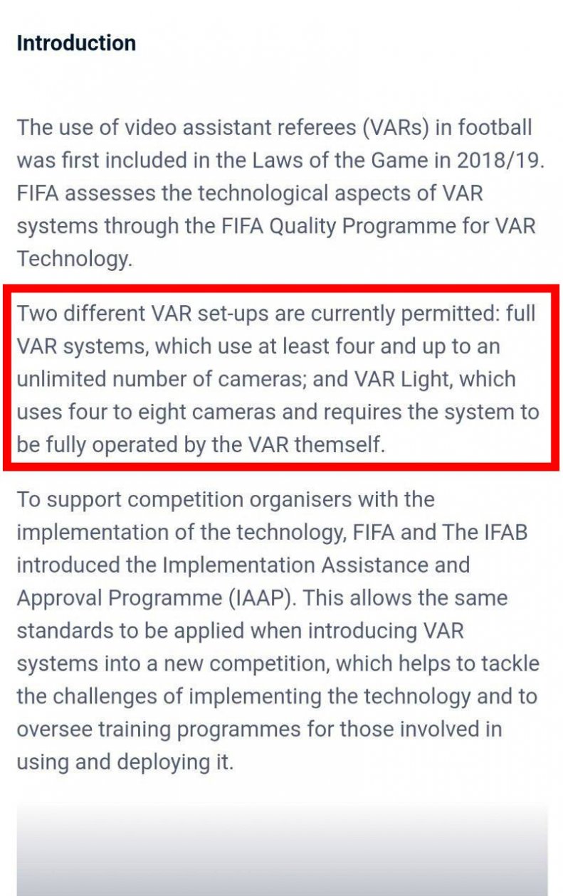 چیزی که در لیگ برتر استفاده میشود VAR نیست