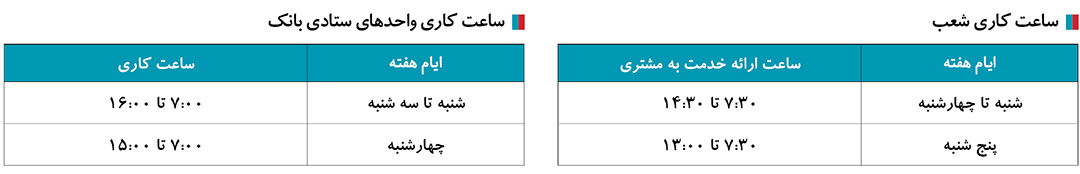 اعلام ساعت کاری شعب و واحدهای ستادی بانک دی از روز ۱۷ شهریور