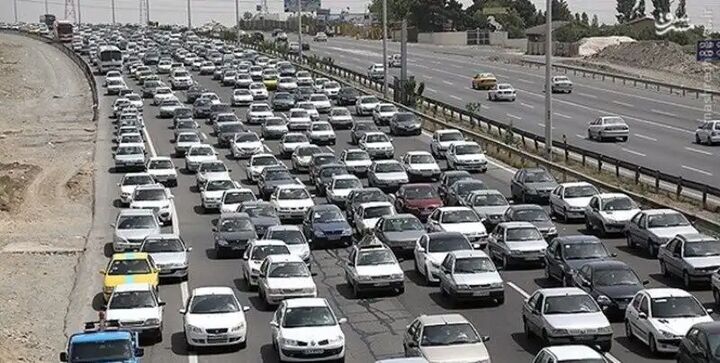 ترافیک سنگین در آزادراه های استان البرز