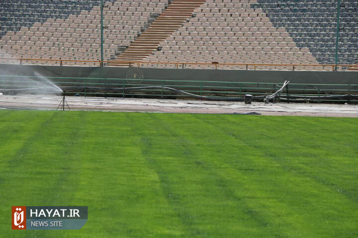 زمان بهره برداری از ورزشگاه مشخص نیست/ چمن آزادی مثل دسته گل است + تصاویر اختصاصی زمان بهره برداری از ورزشگاه مشخص نیست/ چمن آزادی مثل دسته گل است + تصاویر اختصاصی