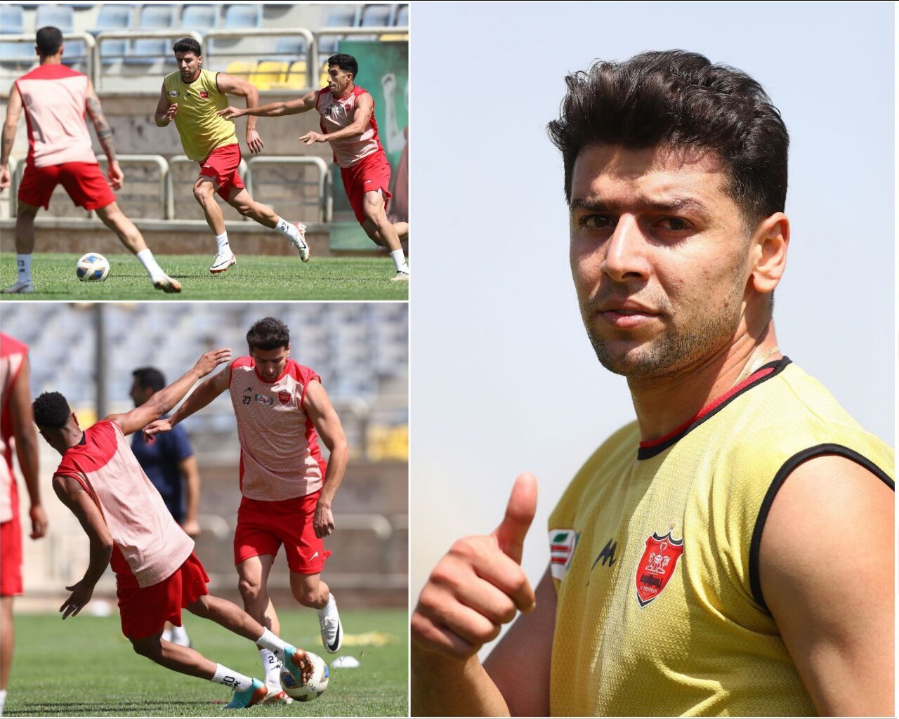 نخستین حضور مهری در تمرین پرسپولیس