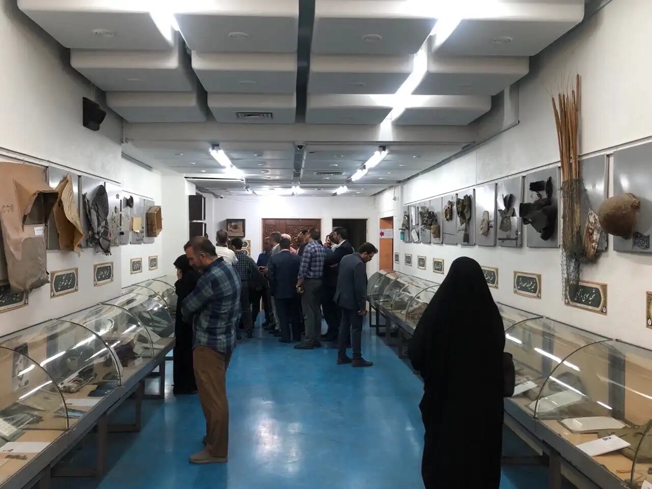 بازدید اعضای سازمان فضایی ایران از موزه  مرکزی شهدا/ تجلیل از ایثارگران