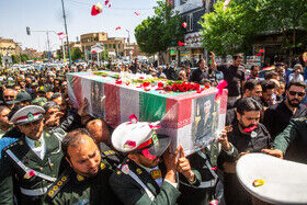 مراسم تشییع شهید فراجا - قم مراسم تشییع شهید فراجا - قم