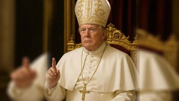 «دلقکبازی» ترامپ با لباس پاپ «دلقکبازی» ترامپ با لباس پاپ