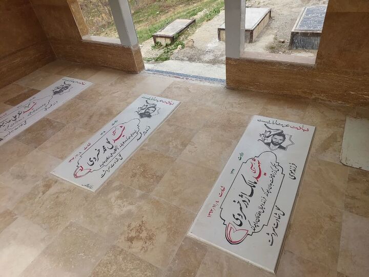 تصاویر/ ساماندهی گلزار شهدای ۳ روستای زنجان
