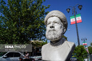 تصاویر/ رونمایی از سردیس شهید رئیسی