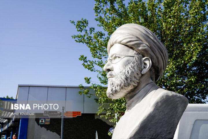 رونمایی از سردیس شهید رئیسی