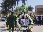 مراسم تشییع پیکر همسر و مادر شهیدان عامری