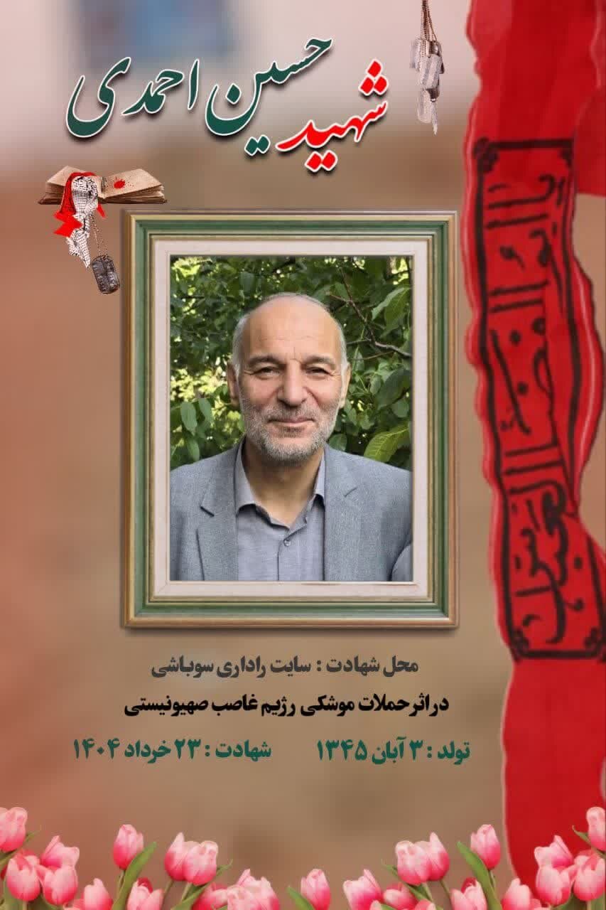 مدیرکل بنیاد شهید همدان با خانواده شهید احمدی