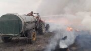 مهار آتش‌سوزی در پناهگاه حیات وحش میانکاله