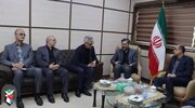 دیدار استاندار گیلان و سخنگوی وزارت خارجه با خانواده شهید دانشمند هسته‌ای