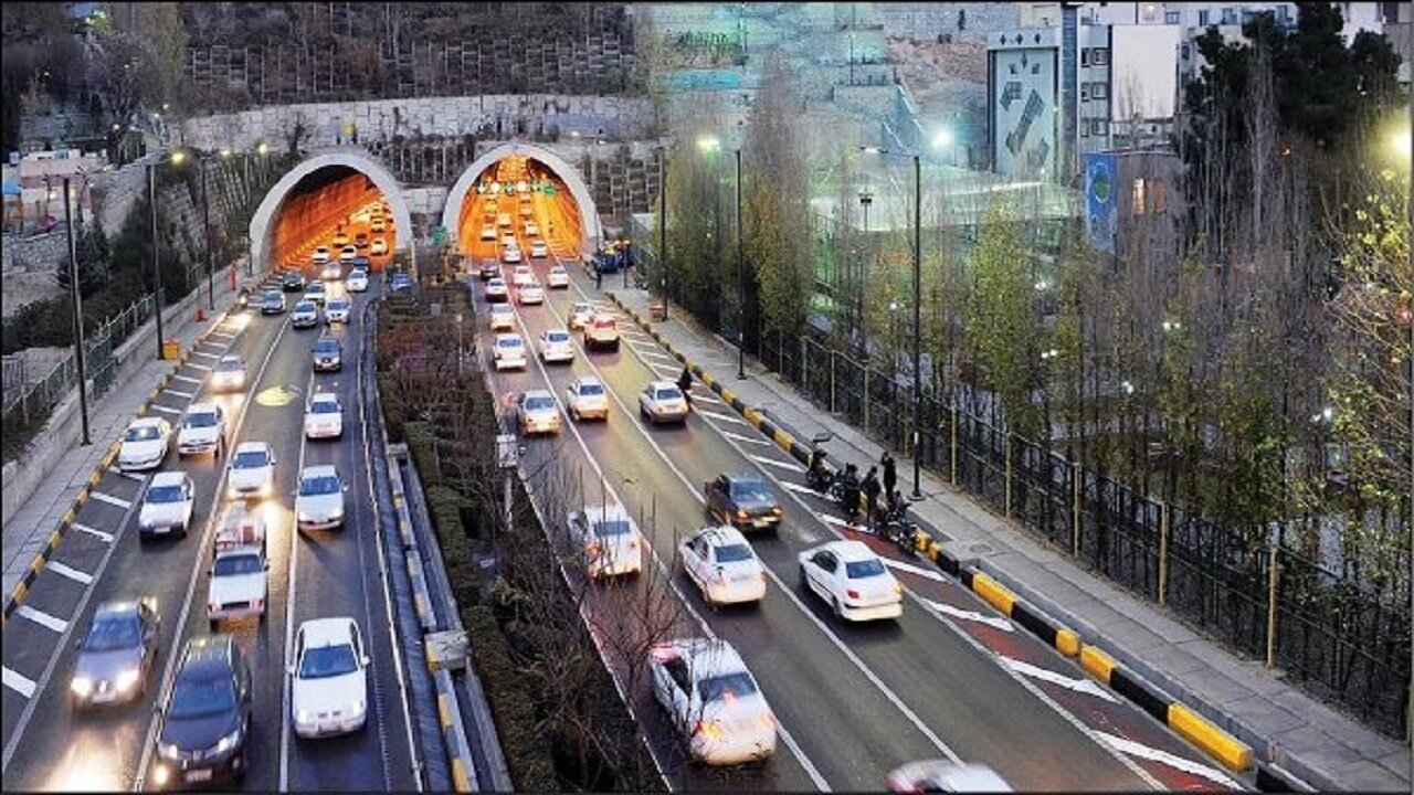 باند شمالی تونل رسالت امشب مسدود است