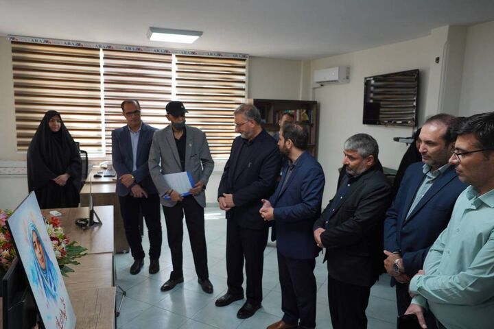 معاون فرهنگی بنیاد شهید و امور ایثارگران از خبرگزاری دفاع مقدس بازدید کرد