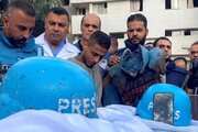 شلیک اسرائیل به جلیقه خبرنگاری!