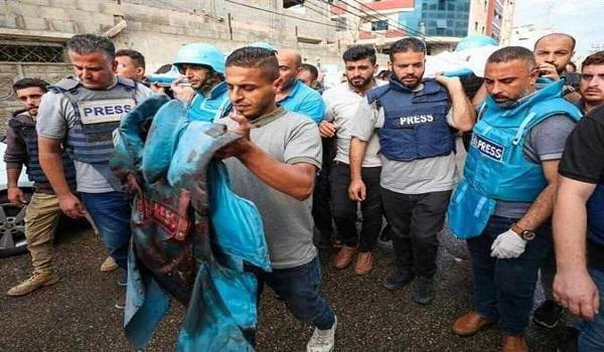 شلیک اسرائیل به جلیقه خبرنگاری!