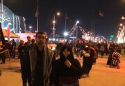 تصاویری از حضور شهید محمود باقری در پیاده روی اربعین