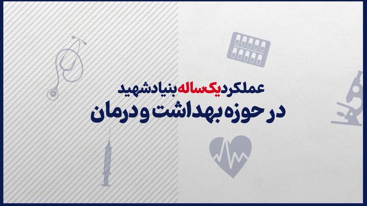موشن‌گرافیک/ عملکرد یک‌ساله بنیاد شهید در حوزه بهداشت و درمان
